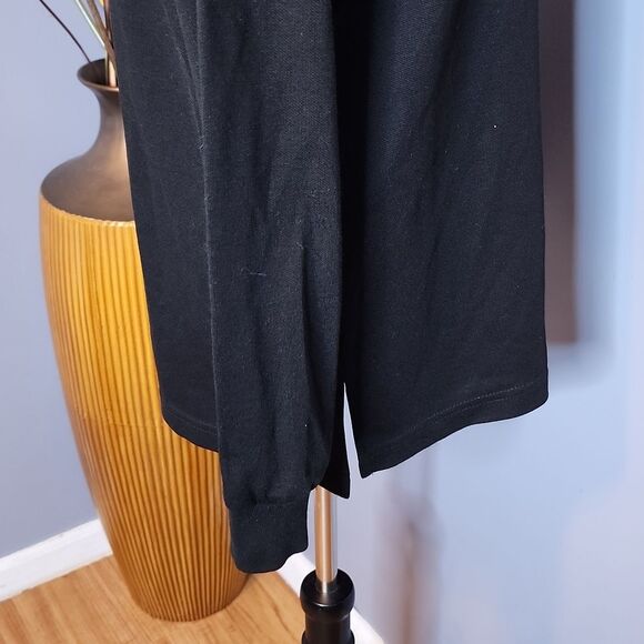 Cathy daniels Long Sleeve Henley Top Exotic Black Size Medium NWT - Picture 12 of 15